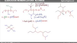 Ejercicios  Nomenclatura de alcanos parte 3 [upl. by Dimphia401]