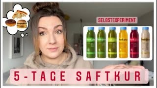 5 Tage DETOX Saftkur SELBSTEXPERIMENT  5 Tage ohne Essen  Frankjuice [upl. by Engdahl85]