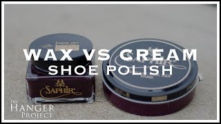 Wax VS Cream Shoe Polish Demonstration [upl. by Yelekreb]