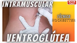 Injeção intramuscular ventroglútea  Hochestter [upl. by Pump]