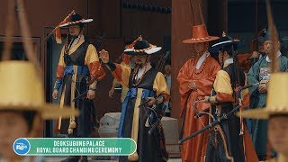 DEOKSUGUNG PALACE ROYAL GUARD CHANGING CEREMONY [upl. by Oicneserc]