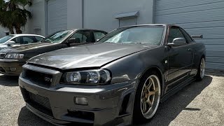 800 HP SKYLINE R34 GTR RIDE ALONG [upl. by Sorrows]