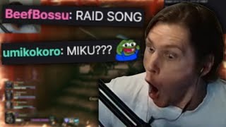 Jerma FINALLY Sings The Raid Song Again Hatsune Miku In Chat and Jerma Gets Roasted [upl. by Claretta]