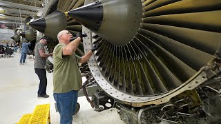 How They Rebuild US Air Forces Biggest Jet Engines [upl. by Sebbie]