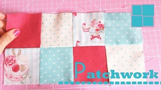 PATCHWORK  COMO UNIR CUADRADOS [upl. by Pratt]