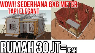 Rumah Sederhana Type 36 M2 6x6 Meter [upl. by Eisseb]