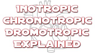 Inotropic Chronotropic And Dromotropic Explained  Something In About 5 Minutes  Medic Materials [upl. by Ariik791]