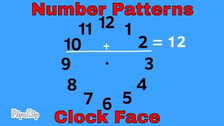 Clock Face Number Patterns [upl. by Kynan]