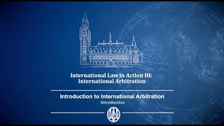 Introduction to International Arbitration Prof Eric De Brabandere [upl. by Ragen610]