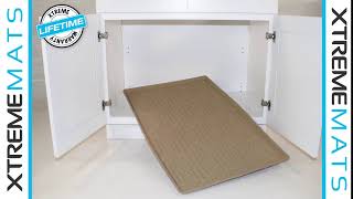 Installing an under sink cabinet mat from Xtreme Mats [upl. by Yekram]