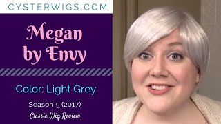 CysterWigs Wig Review Megan by Envy Color Light Grey S5E422 2017 [upl. by Lienhard877]