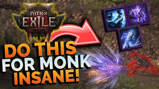 YOURE PLAYING MONK WRONG   Path Of Exiles 2 Monk Build Guide Tips And Tricks [upl. by Nilyahs959]