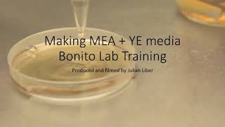 Making MEAYE media Malt Extract Agar  Yeast Extract Part 1  Bonito Lab Training [upl. by Huskey767]