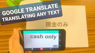 Google Translate How to Use With Camera Image Text Translator [upl. by Colner270]