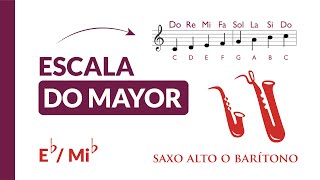 Practica 🎷 Escala DO MAYOR  Saxo Alto o Barítono  bpm 60 [upl. by Hazelton555]