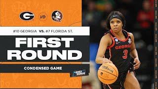 Georgia vs Florida State  First Round NCAA tournament extended highlights [upl. by Fiden]