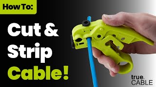 How To Use a Cable Cutting amp Stripping Tool [upl. by Lynch]