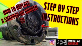 How To Replace A Damaged Or Snapped CV Mitsubishi Triton [upl. by Navek]