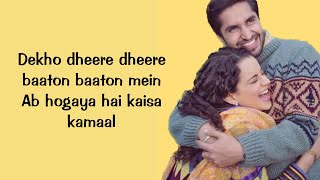 Dil ne kaha Lyrics  Jassi Gill Asees Kaur  Panga  Jassi Gill Kangana Ranaut [upl. by Sixel106]