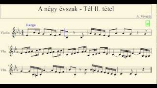 Vivaldi A négy évszak Tél II tétel [upl. by Donal806]