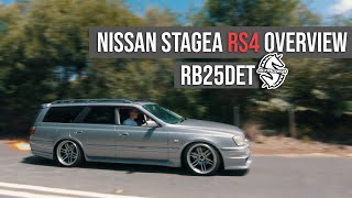 NISSAN STAGEA RB25 WAGON LAUNCHES  DRIVING CLIPS [upl. by Adidnere995]