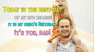 Birthday Wishes for Dad from Daughter  Father Birthday Wishes [upl. by Nipsirc117]