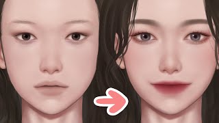 MAKEUP ANIMATION  눈통통 속쌍 메이크업 feat앞트임  WAY A [upl. by Citarella]