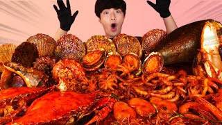 ENG SUBMassive Spicy Seafood Boil Braised Eating Mukbang🔥Korean Seafood ASMR 후니 Hoony Eatingsound [upl. by Raila449]