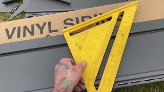 How To Install Siding On A Gable Wall [upl. by Helsa942]