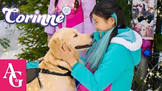 Corinne amp Gwyn Meet Flurry the cutest avalanche dog  Corinne Tan The Movie  American Girl [upl. by Laohcin]