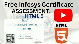 HTML5 Assessment Solution quotInfosys Springboardquot free Course Certification by Infosys 📃📚📓 [upl. by Anida]