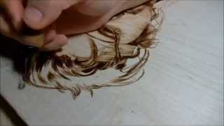 Pyrography art by jean bouick12Chunoohjiho [upl. by Nael]