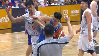 Things get heated between Malaysia and Gilas Pilipinas  SEA Games 2017 [upl. by Konstanze609]