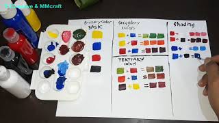 Practice How to Color Mixing  Belajar Praktek Cara Mencampur Warna Sekunder Tertier Untuk Melukis [upl. by Mari]