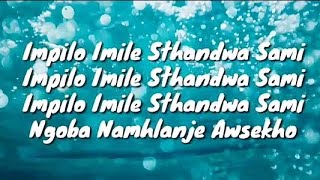 Mlindo the vocalist  impilo imile Lyrics [upl. by Attesor]