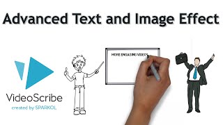 Videoscribe Tutorial 8  How to create advanced Text and Image Effect in Videoscribe [upl. by Cirnek184]