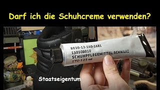 Ist diese Bundeswehr Schuhcreme für die Kampfstiefel wirklich verboten [upl. by Htebaras]