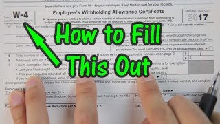 How to Fill Out Your W4 Tax Form [upl. by Forkey368]