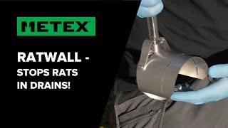 Stopping Rats In Drains With Ratwall Rat Blocker [upl. by Anilac]