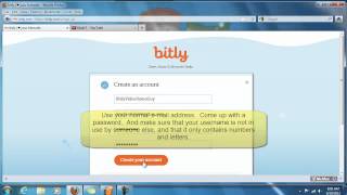 Bitly 2  Setting up a Free Account [upl. by Cyndi]