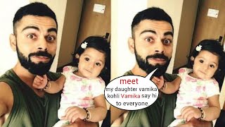 Virat Kohli amp Anushka Sharma lovely moments with daughter Vamika  Virat Kohli Baby [upl. by Angelia58]