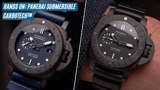 HANDSON The Panerai Submersible Carbotech and Blu Abisso [upl. by Verada120]