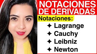 NOTACIONES para DERIVAR LAGRANGE CAUCHY LEIBNIZ y NEWTON [upl. by Kahlil]