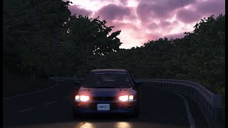 Akina  Bunta Fujiwaras Subaru Impreza WRX STi Coupe Type R Version V  Assetto Corsa [upl. by Nirat]