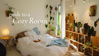 How to make a Room Feel Cozy  plants lighting textiles [upl. by Nahtal]