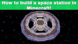 How to build a space station in Minecraft tutorial [upl. by Bradley]