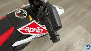 🏍️ Moto Electrica para Niños Aprilia RX 125 🏍️ [upl. by Ahsyad]