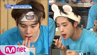 ENG sub PRODUCE X 101 11회 모태 아이돌로 변신 X101 뷰티 클래스♡ feat 씬님과 함께 이뻐지기 190712 EP11 [upl. by Nodla261]