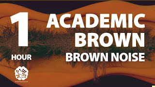 Academic Brown  1 hr  Brown Noise A Sonic Wellness Journey  Meditation Study Focus Calming [upl. by Carin203]