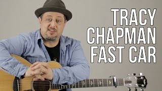 Tracy Chapman Fast Car Guitar Tutorial  Lesson [upl. by Tremain]